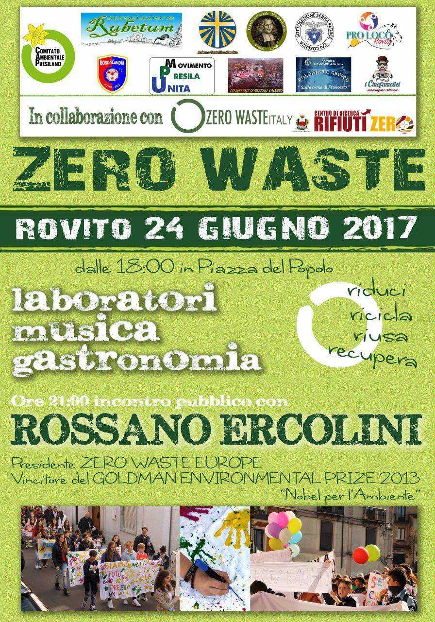Rossano Ercolini a Rovito per una gestione diversa dei rifiuti